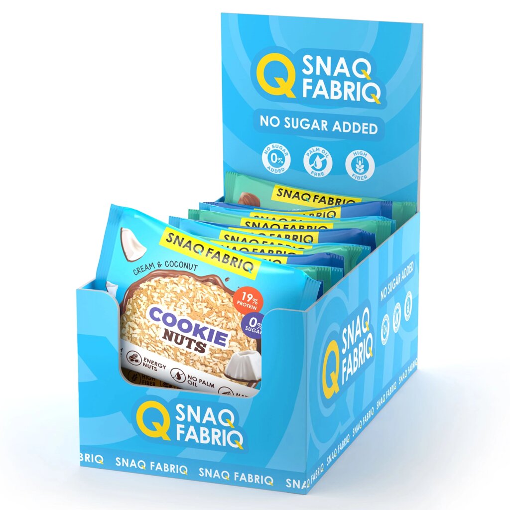 Cookie Nuts Snaq Fabriq - Ассорти (12 шт.) - гарантия