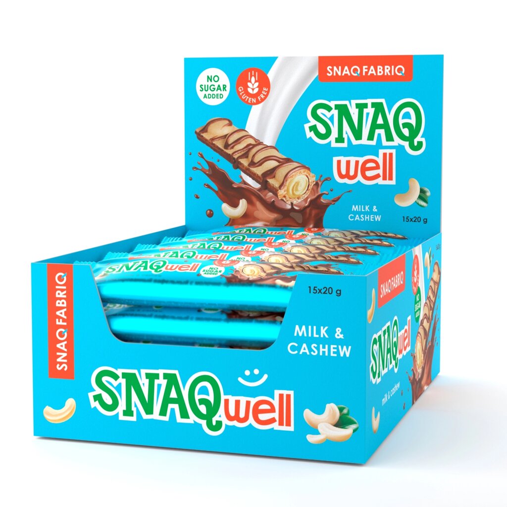 Вафли с начинкой Snaq Well - Молочно-ореховый - доставка