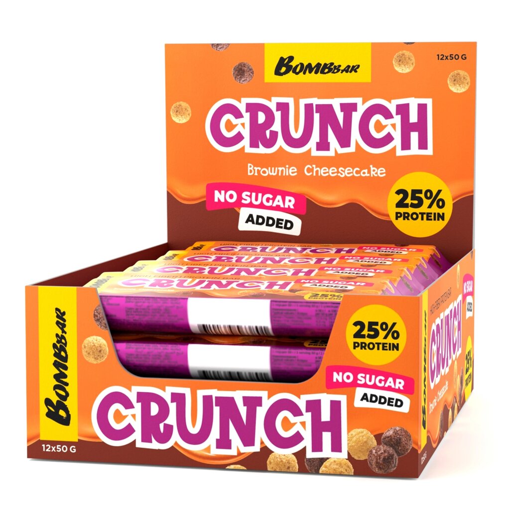 Протеиновые батончики Crunch - Чизкейк шоколадный брауни - интернет магазин