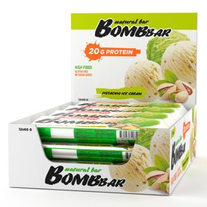 Протеиновый батончик Bombbar - Фисташковый пломбир (12 шт.)