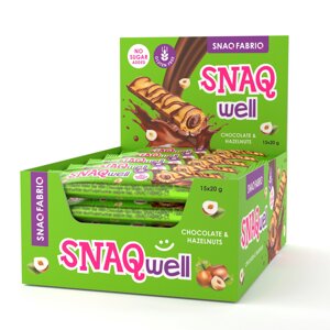 Вафли с начинкой Snaq Well - Шоколадно-ореховый