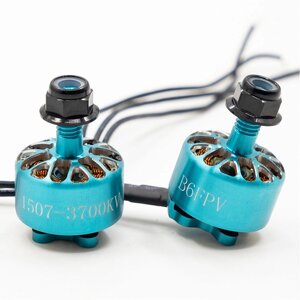 1 шт. B6FPV 1507 3700KV 3-4S Бесколлекторный мотор Вал 5 мм для воздуховода 3 Inch RC Дрон FPV Racing