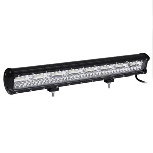 10-30V 23-дюймовый светодиодный светильник Tri-row Work Light Bar Combo + крепление номерного знака бампера с кронштейно