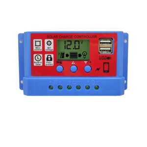 12,8 В 11,1 В 10A 20A 30A PWM Солнечная Контроллер заряда LCD Дисплей Встроенная защитная функция