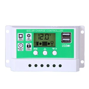 12 В 24 А 10A 20A 60 А PWM Солнечная Контроллер заряда LCD Дисплей Поддержка 3 видов Батарея Тип