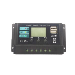 12 В 24 В 10A 20A 30A 40A 50A PWM Солнечная Контроллер заряда LCD Дисплей