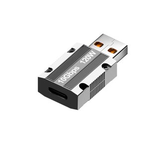 120 Вт Type-C на USB3.0 OTG адаптер 10 Гбит/с высокоскоростная передача USB штекер на Type-C женский Коннектор для мобил