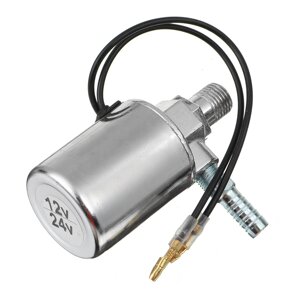 12V 24V Воздушный горн Поезд Грузовик Электромагнитный клапан Тяжелая нагрузка 1/4 Хром