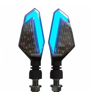 12V мотоцикл LED Turn Signal Lights Запуск дневного света Яркость DRL