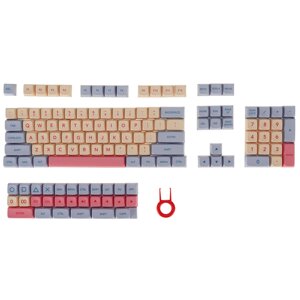 132 Keys Cotton Candy PBT Keycap Set XDA Profile Sublimation Custom Keycaps для Механический клавиатур