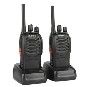 2 шт. Baofeng Walkie Talkie BF-88E PMR 0,5 Вт 16 каналов UHF 446,00625-446,19375 МГц 12,5 кГц разделение каналов с заряд