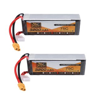 2Pcs ZOP Power 14,8V 3200mAh 75C 4S Lipo Батарея XT60 Plug для RC Самолета