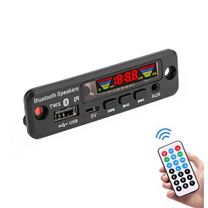 3 шт. 5V Bluetooth 5,0 MP3 декодер LED Spectrum Дисплей APE декодирование без потерь TWS Поддержка FM USB AUX EQ Авто ак