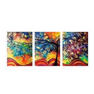 3 шт. Colorful дерево HD холст картины настенные декоративные принты художественные картины в рамке / бескаркасные насте