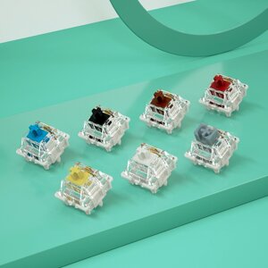 35 шт. переключатели Gateron Pro 2,0 RGB SMD белый серебристый Pro переключатель предварительно смазанный для MX Механич