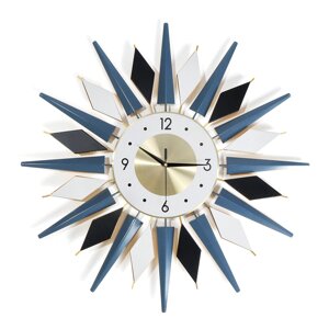 3D стена Часы роскошные металлические бриллианты цветок Бесшумный арт-офис дом гостиная настенный Часы украшения