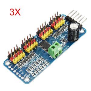 3шт PCA9685 16-канальный 12-битный PWM Сервопривод Мотор драйвер I2C модуль