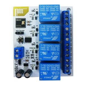 4-канальный релейный модуль BLE DC5V/12V 2,4G RF Дистанционное Управление IOT Command Customization Switch Module Board