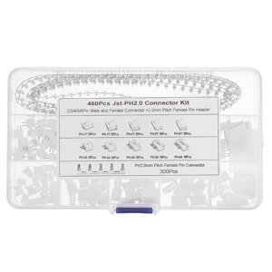 460PCS JST PH2.0/XH2.54 2/3/4 контактный штекер и гнездо Коннектор терминал Коннектор набор