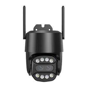 4G/WiFi 4MP+4MP Dual Объектив Безопасность PTZ на открытом воздухе камера 2,8–8 мм 10-кратный зум 8MP AI Отслеживание че