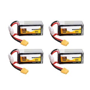 4Pcs ZOP Power 14.8V 1800mAh 65C 4S Lipo Батарея XT60 Plug для PFV Racing Дрон