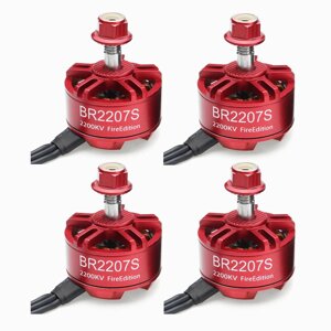 4X Racerstar 2207 BR2207S Fire Edition 2200KV 3-6S Бесколлекторный мотор для RC Дрон FPV Racing Frame Набор