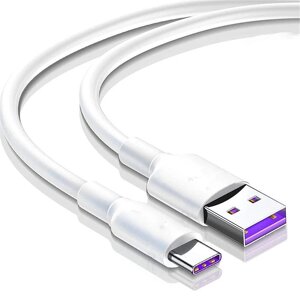 5A от USB-A до Тип-C Кабель для быстрой зарядки и передачи данных Медно-оловянный сердечник 1M/2M Long для Xiaomi 13 Pro