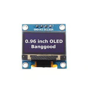 5шт Белый 0,96 дюймов OLED I2C IIC Связь Дисплей 128 * 64 LCD Модуль