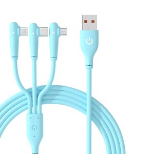 66 Вт USB-A к iP/Type-C/кабель Micro USB для быстрой зарядки и передачи данных, луженый Медь Core Line 1,2 м/1,8 м длино