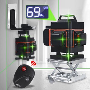 8/12/16 Line Digital Лазер Level Green Light Self Leveling 360 ° Поворотный