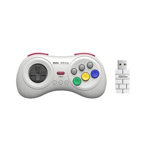 8BitDo M30 2.4G Беспроводной игровой контроллер с 6-клавишной функцией Turbo Mini Геймпад для SEGA Genesis Mini и Mega D