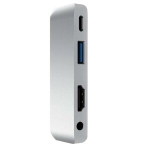 Адаптер-концентратор USB Type-C с зарядкой USB-C PD Разъем для наушников USB 3,0 и 3,5 мм, совместимый с HDMI для планше