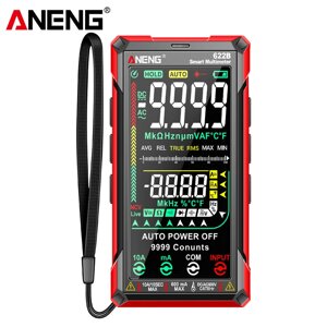 ANENG 622B Digital Smart Мультиметр 10A Тестер Измеритель с автоматическим диапазоном True RMS DC/AC 9999 Мультитестер с