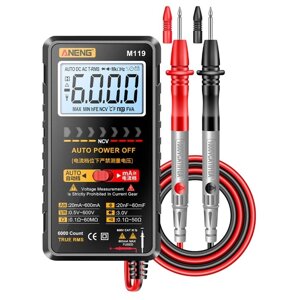 ANENG М119 Портативный 6000 отсчетов Цифровой Мультиметр Avometer Transistor Capacitor Tester