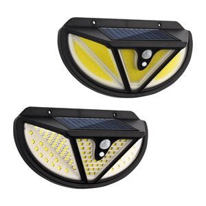 ARILUX 118SMD / 117COB LED Солнечная Light Индукционный датчик человеческого тела Датчик Настенный светильник На открыто