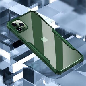 Bakeey для iPhone 11 6,1 "Чехол с бамперами Противоударный Прозрачный акриловый защитный чехол с защитой от отпечатков п