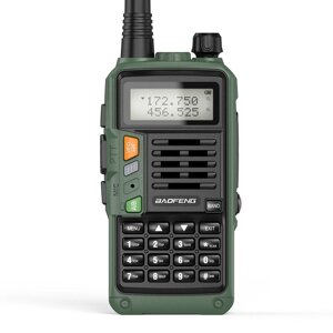 BAOFENG X9 5W 2800mAh UV Dual Band Walkie Talkie with Headset High Власть Flashlight LCD Display Drop Resistant Two-Way