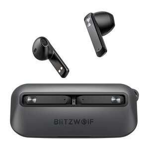 БлицВольф BW-FPE1 TWS bluetooth Наушник Ультратонкие портативные наушники 1,7 см Большой драйвер 13 мм HiFi Stereo ENC