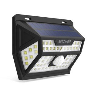 Blitzwolf BW-OLT1 Солнечная Мощность 62 LED PIR Motion Датчик Настенный светильник Широкоугольный Водонепроницаемы для