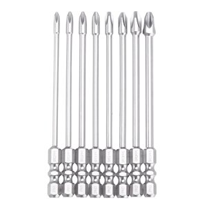 BROPPE 10Pcs 100mm Длина Impact Phillips Отвертка бит High Torque Cross Отвертка бит S2 Strong Magnetic Отвертка бит