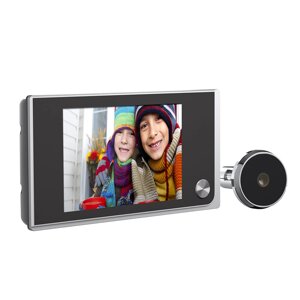 Цифровой LCD Глазок Фото высокого разрешения Визуальный мониторинг Дверной звонок Кот Глаз камера Дверной звонок камераs
