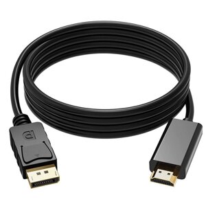 DisplayPort-HDMI-совместимый кабель Кабель-переходник 4K*2K 1,8 м 1080P Display Port DP-HDMI-совместимый кабель для подк