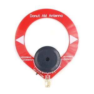 Donut AM Радио Антенна Red Mini Loop Антенна Диапазон частот 500–2000 кГц Mini Loop Антенна