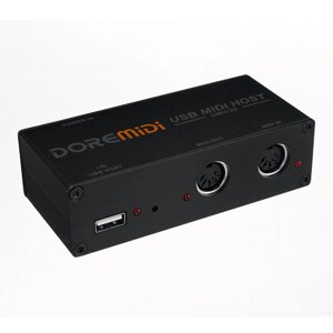 DOREMiDi Высокоскоростной USB-интерфейс MIDI Host Коробка MIDI Host Преобразователь USB в MIDI