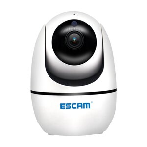 ESCAM PVR008 H. 265 Автоматическое отслеживание PTZ Pan / Tile камера 2MP HD 1080P Беспроводное ночное видение IP камера