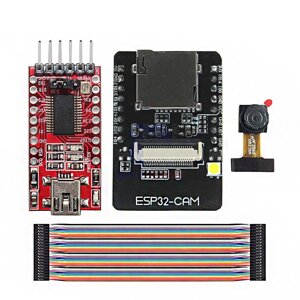 ESP32-CAM WiFi + плата разработки Bluetooth ESP32 с FT232RL FTDI USB в последовательный преобразователь TTL 40-контактны