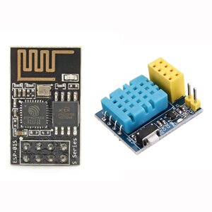 ESP8266 ESP-01 ESP-01S DHT11 Датчик Модуль узла температуры и влажности WiFi + ESP8266 ESP-01S Дистанционный Последовате