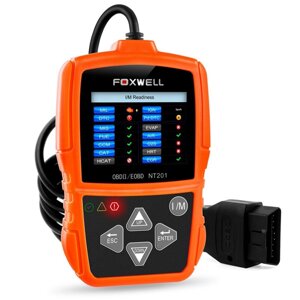 Foxwell NT201 EOBD OBD2 Автомобильный Сканер Считыватель Кодов Неисправностей Двигателя I/M Готовность Живые Данные Диаг