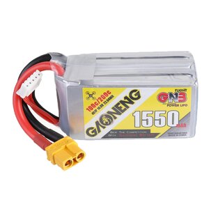 Gaoneng GNB 14,8 В 1550 мАч 100C 4S LiPo Батарея Разъем XT60 для RC Дрон