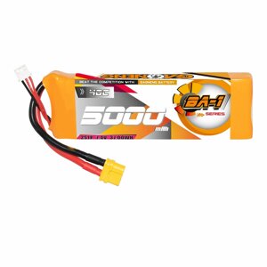 Gaoneng GNB 7,4 В 5000 мАч 40C 2S LiPo Батарея T Plug / XT60 Штекер для моделей RC Hobby в масштабе 1/10 и 1/8 RC Авто Л